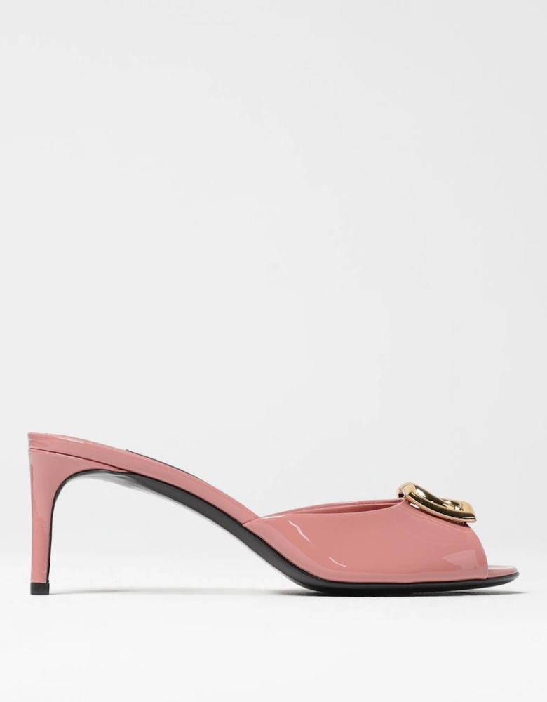 Patent Leather Pumps Gold Accent
