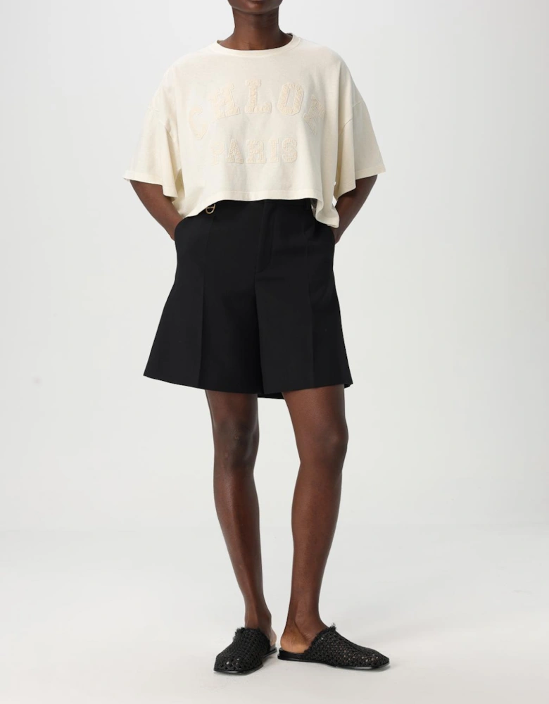 Chlo Paris Embroidered Crop Top
