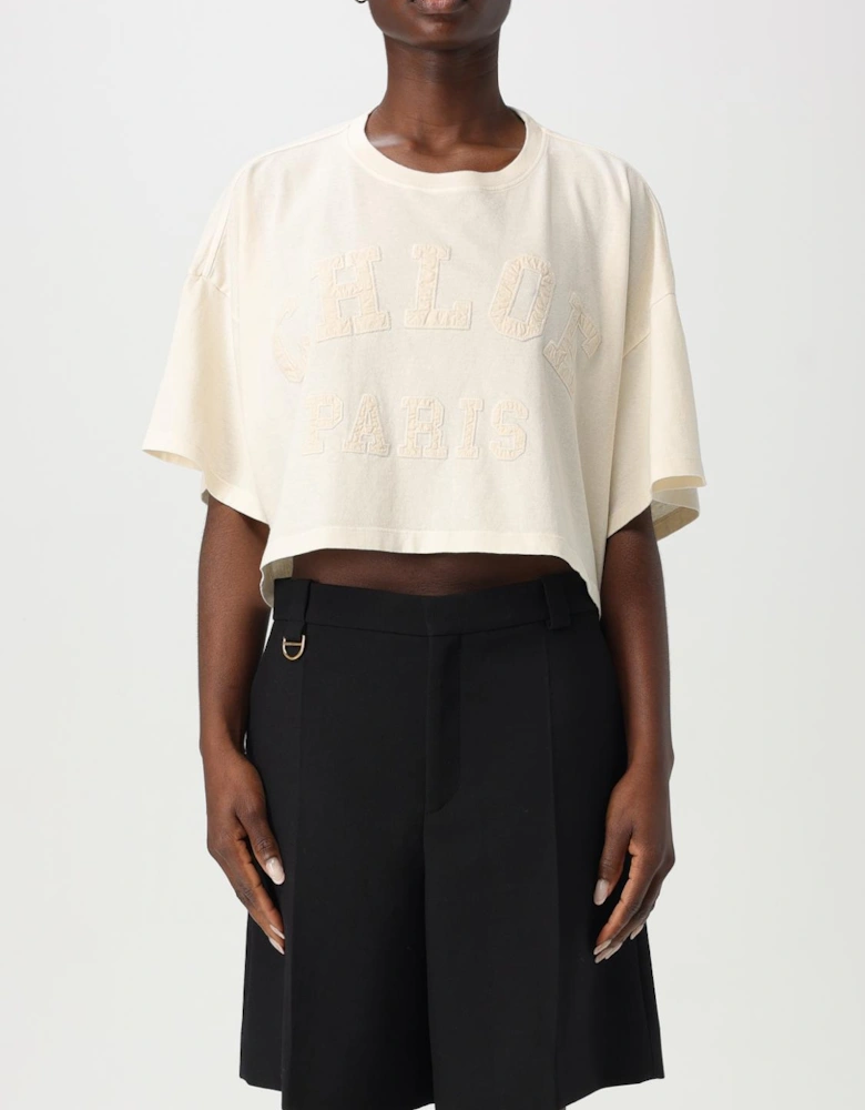 Chlo Paris Embroidered Crop Top