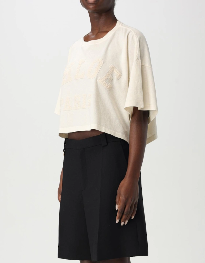 Chlo Paris Embroidered Crop Top