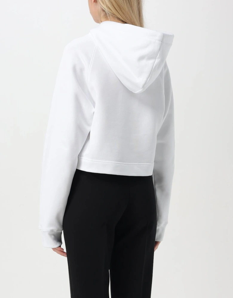 Safety Pin Heart Cropped Hoodie