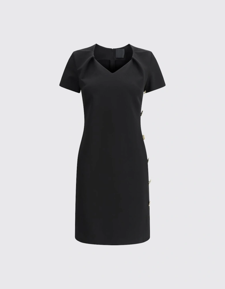 Sheath Dress Gold Accents