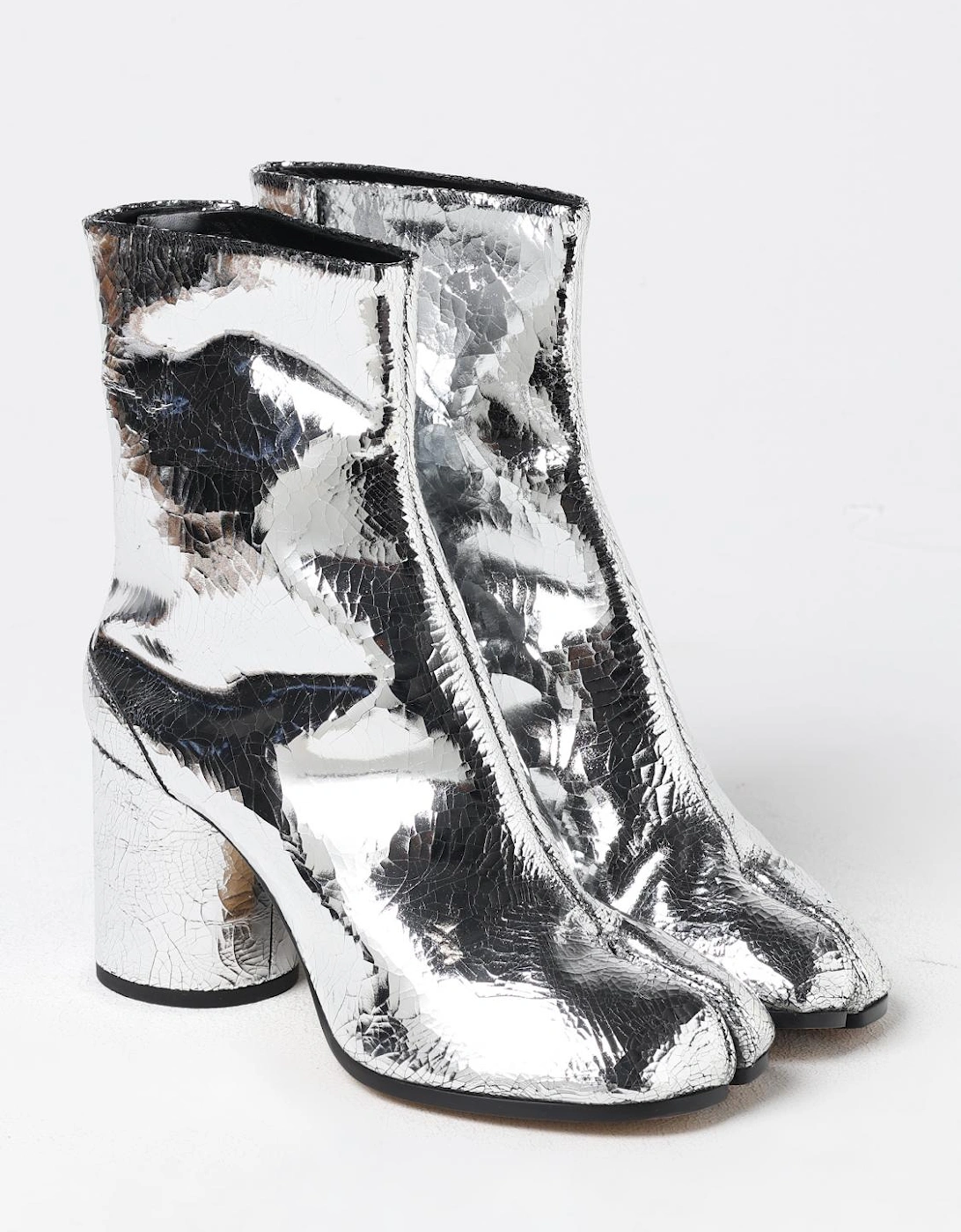 Replica Crackled Leather Boots