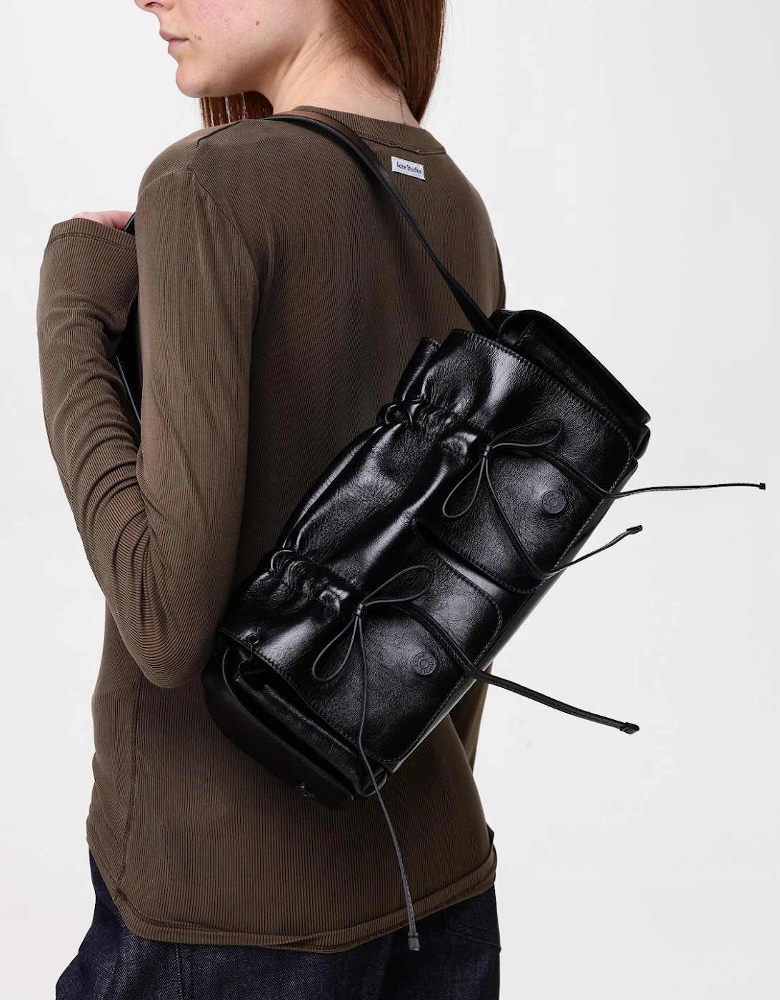 Musubi Small Leather Bow Bag