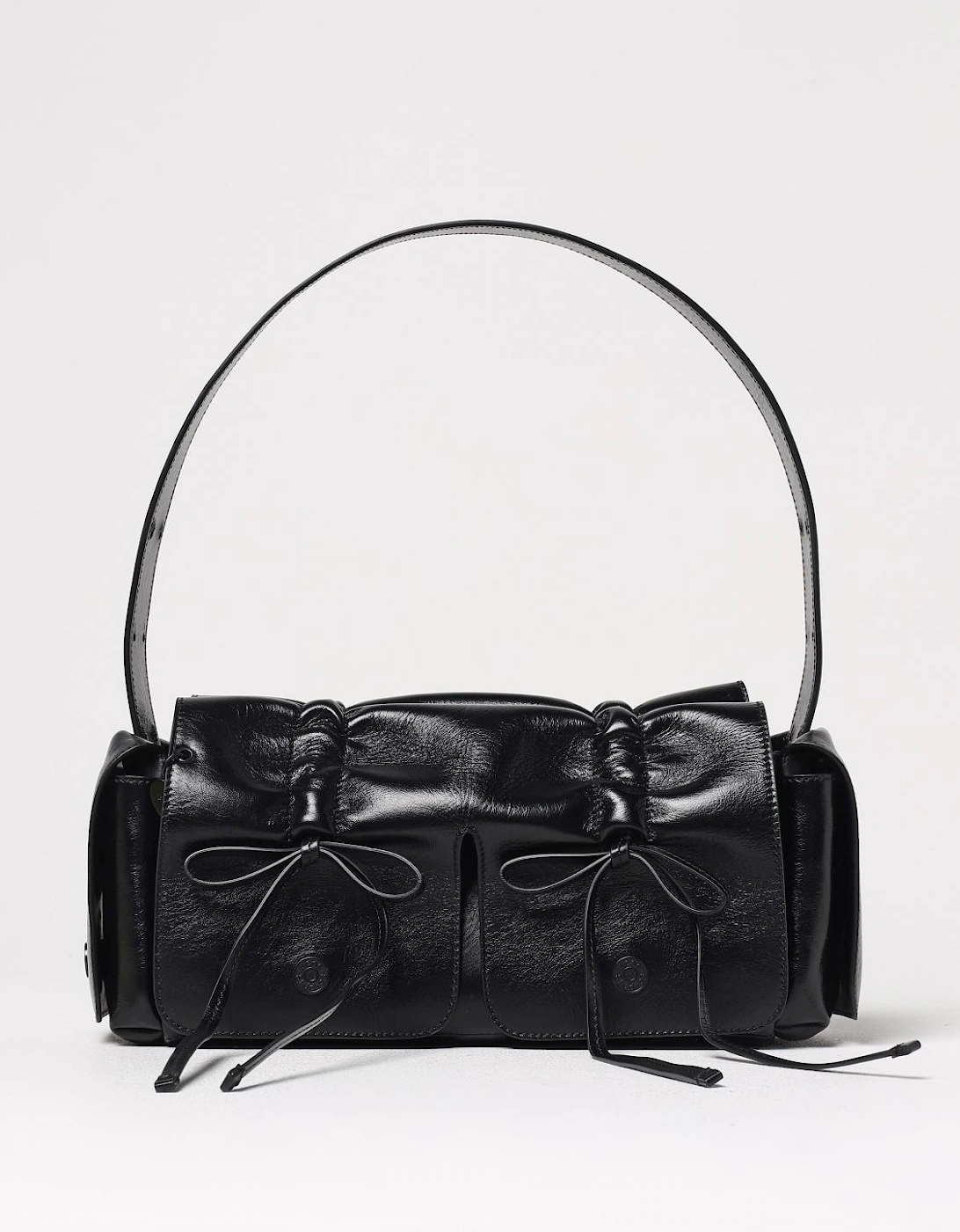 Musubi Small Leather Bow Bag, 6 of 5