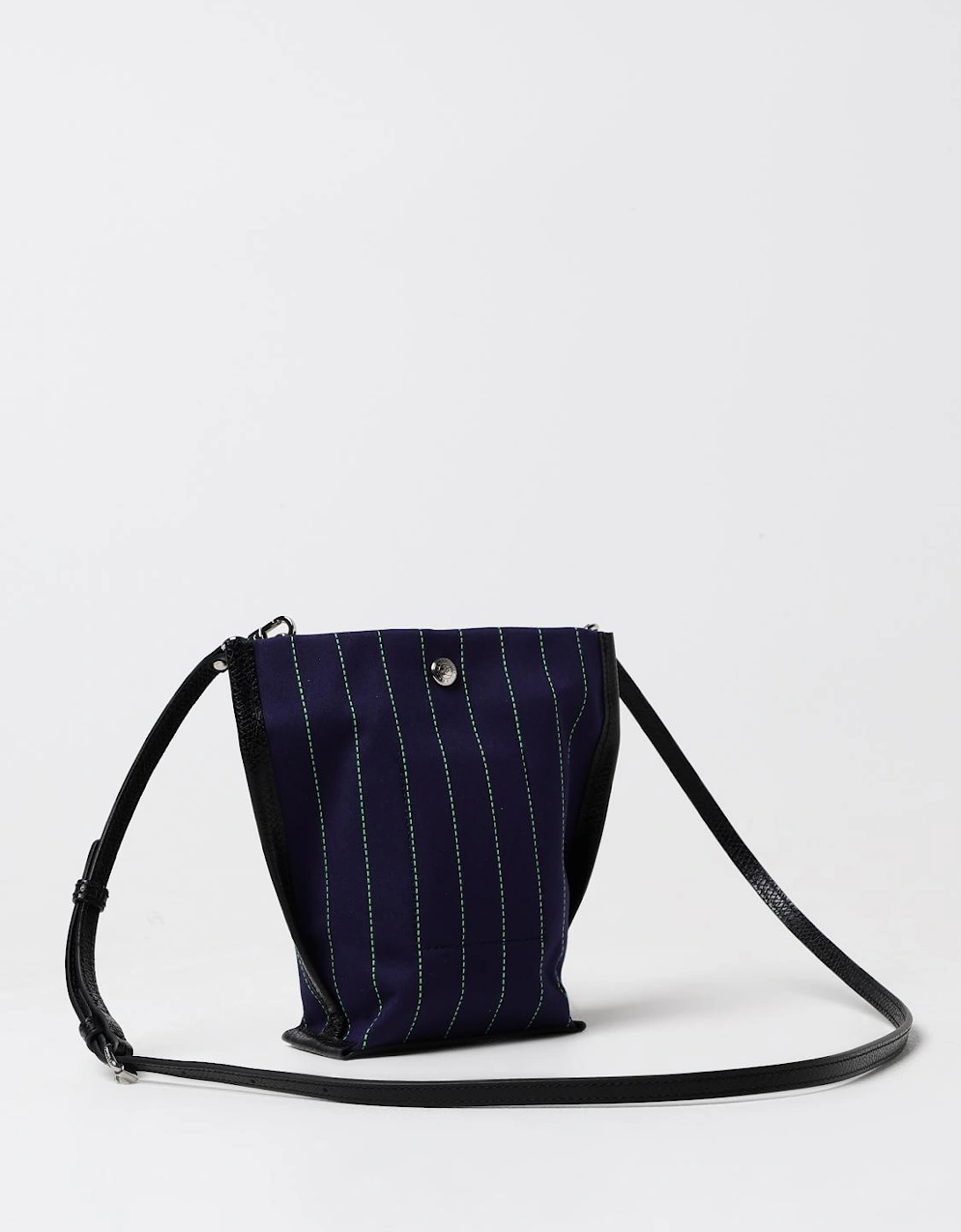 Pinstripe Crossbody Bag