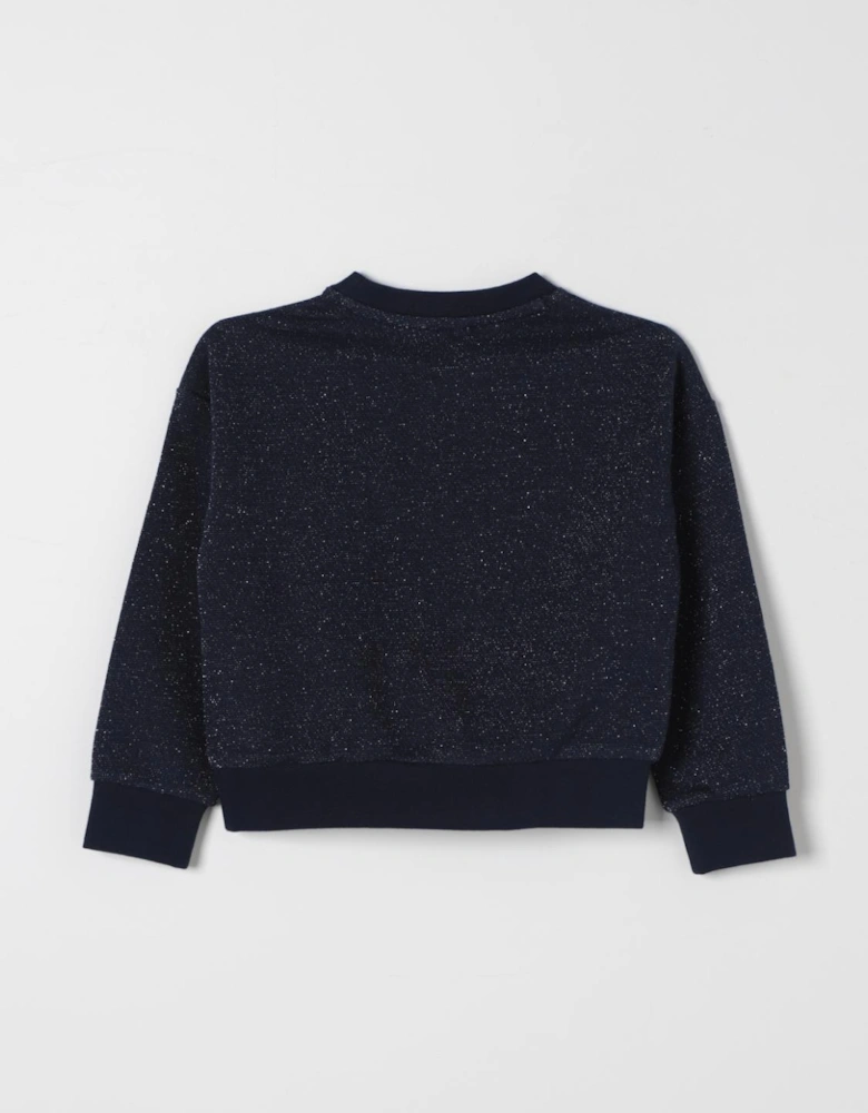 Girls Glitter Knit Sweater