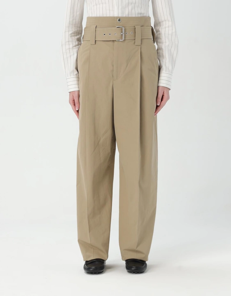 HighWaisted Wide Leg Belted Trousers