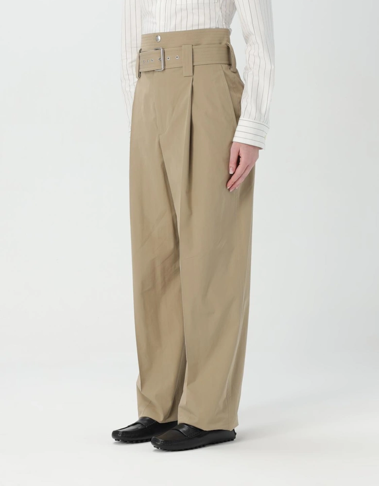 HighWaisted Wide Leg Belted Trousers