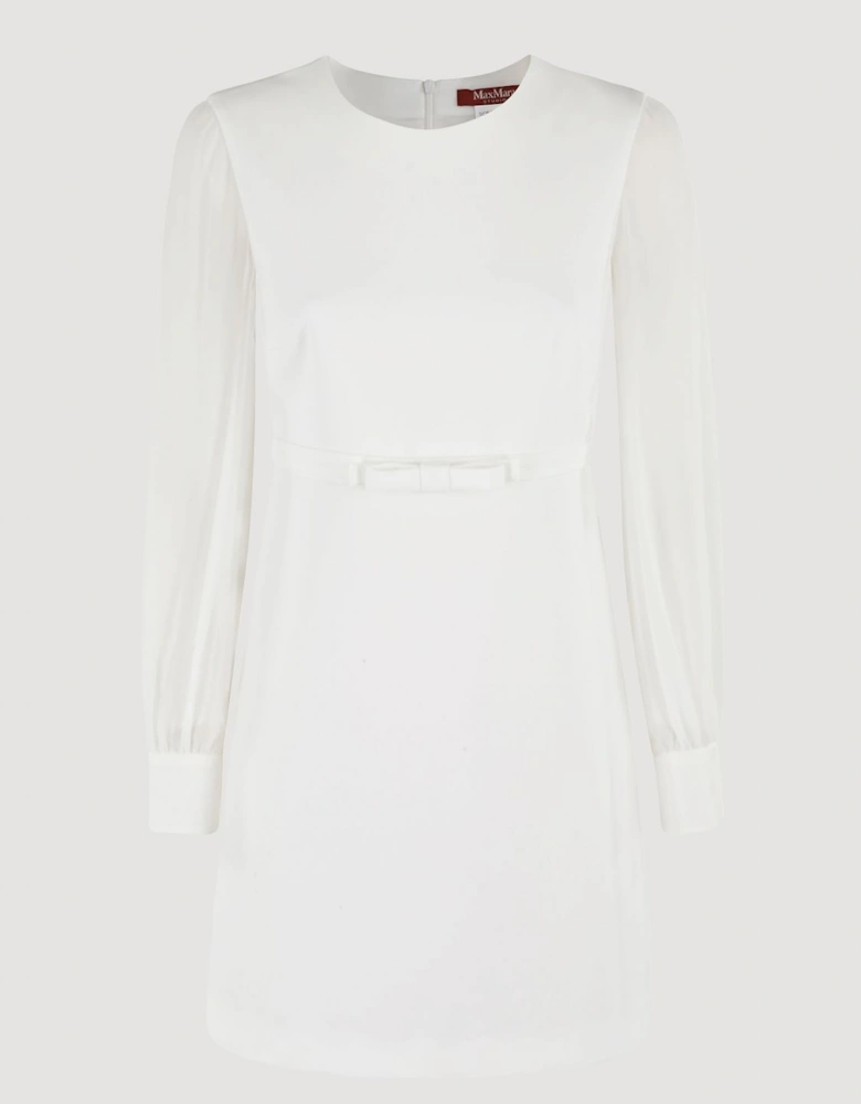 ALine SheerSleeve Mini Dress