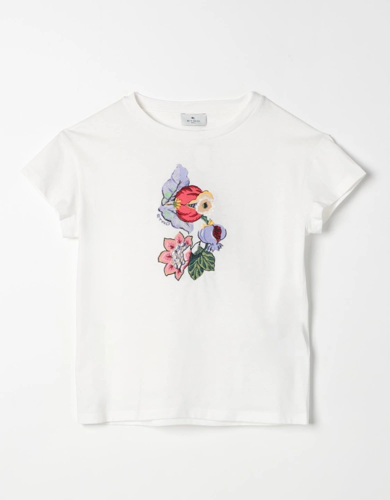Floral Embroidered TShirt