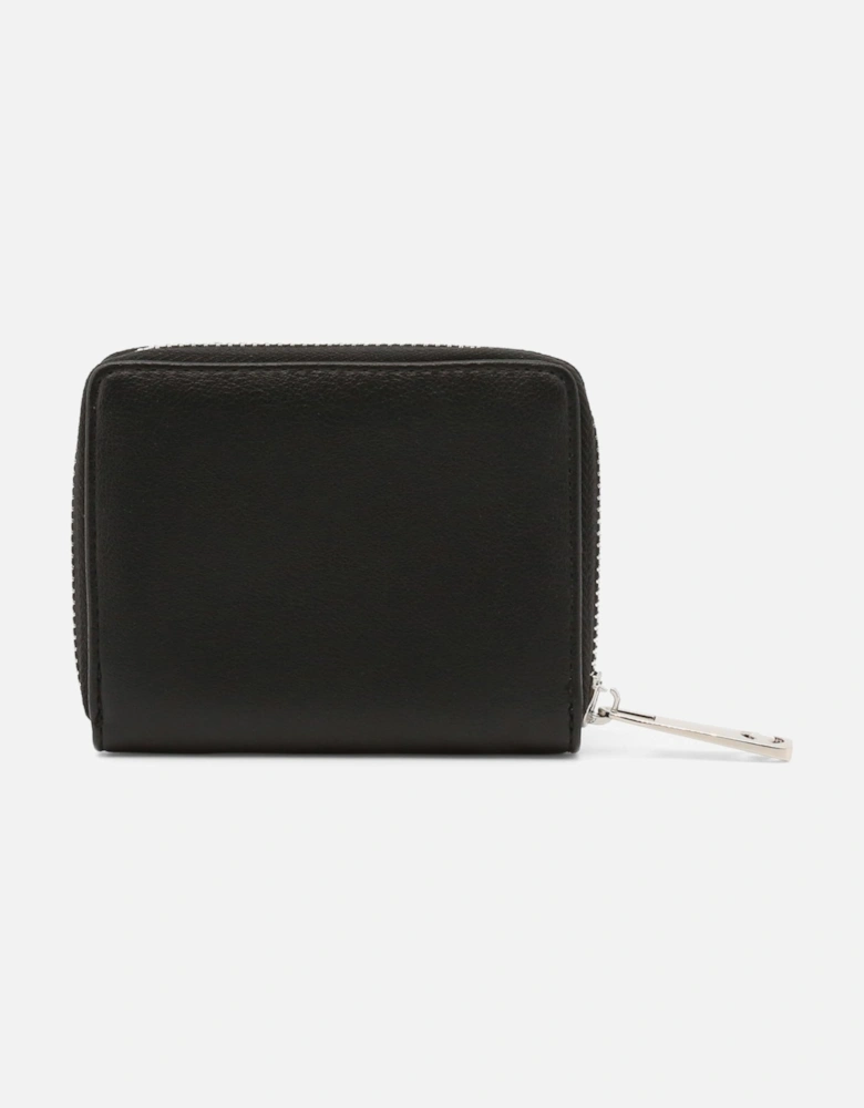 tudded Zip Wallet Black