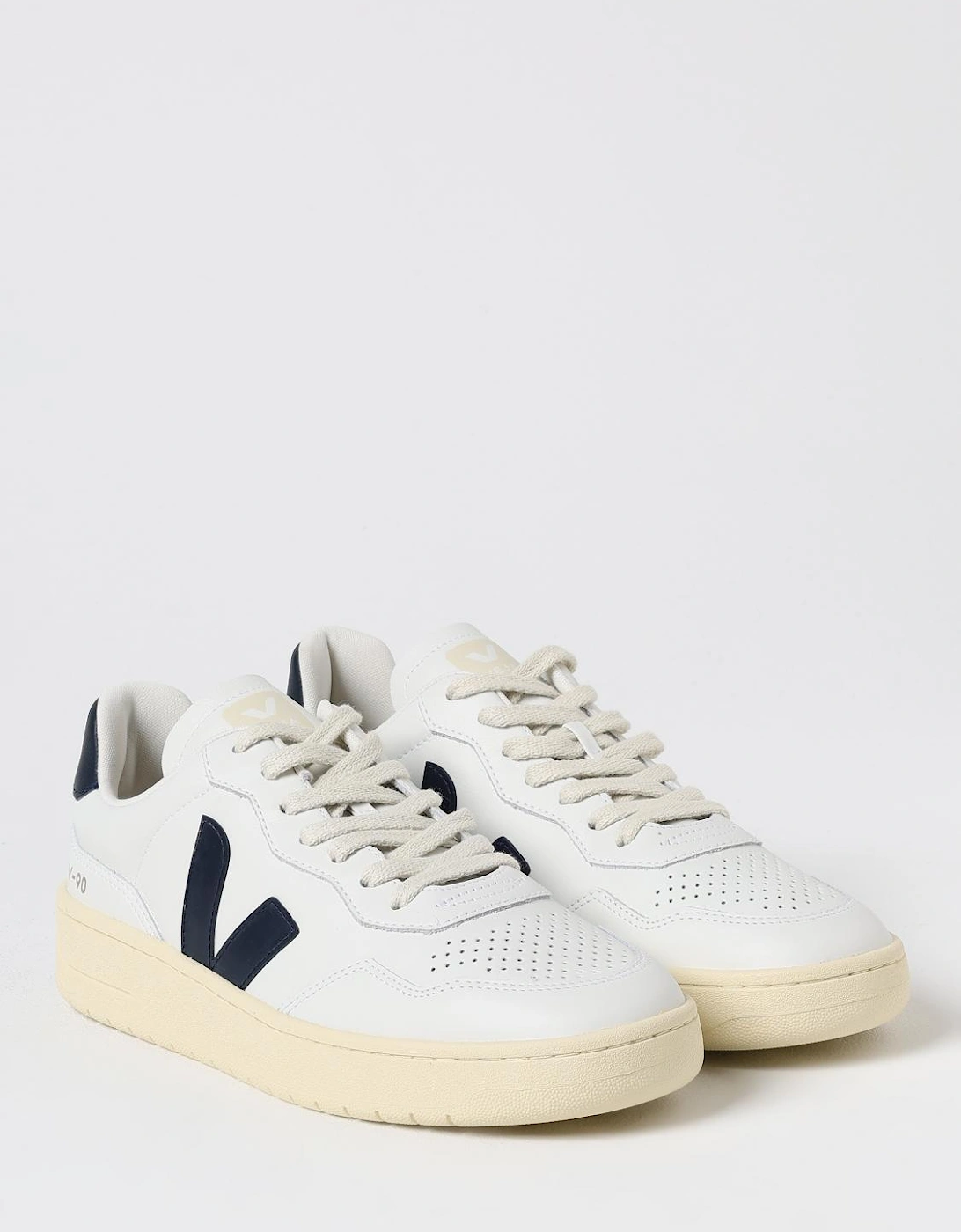 V10 WhiteNavy Leather Sneaker