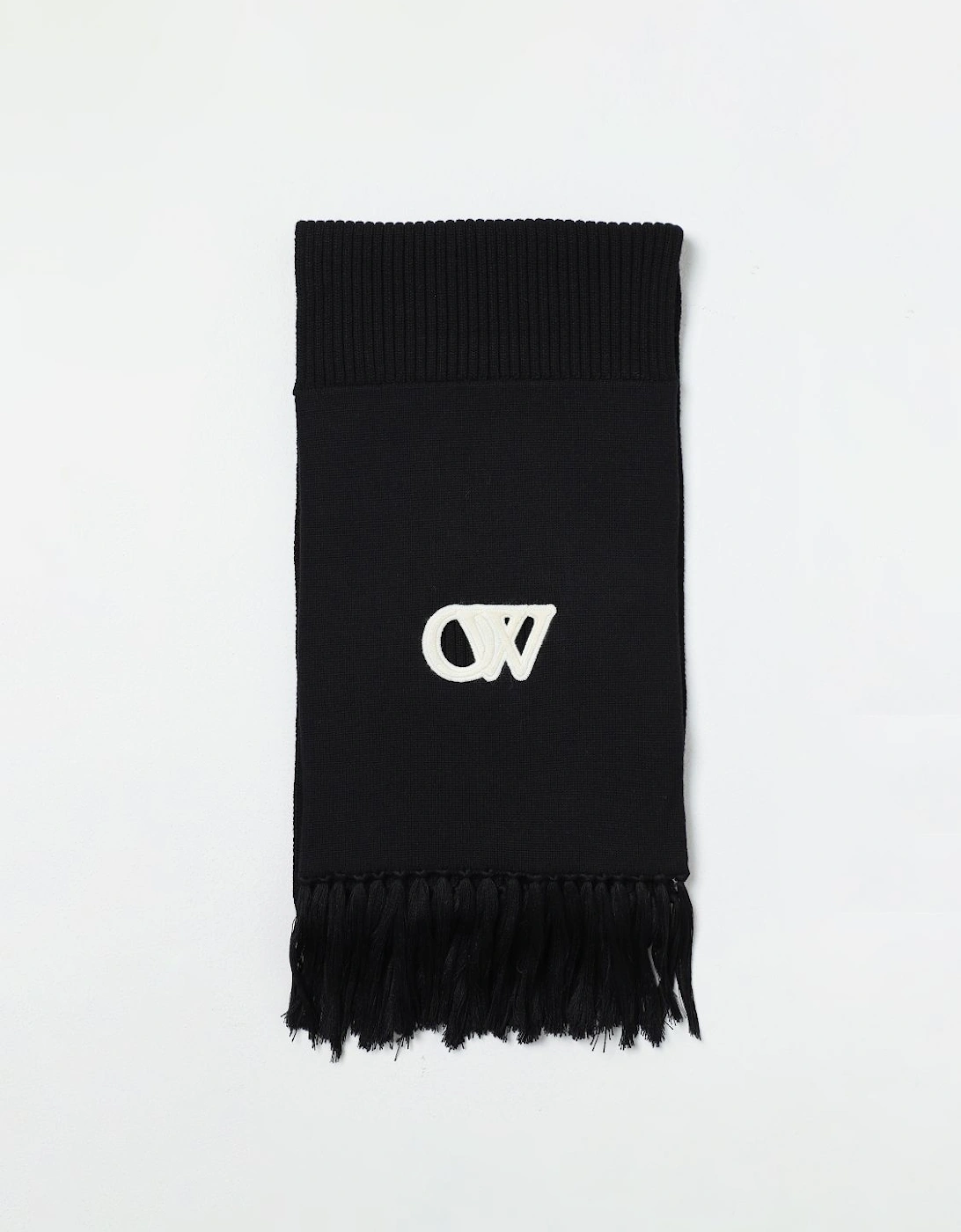 Knit Wool Scarf with Logo, 4 of 3