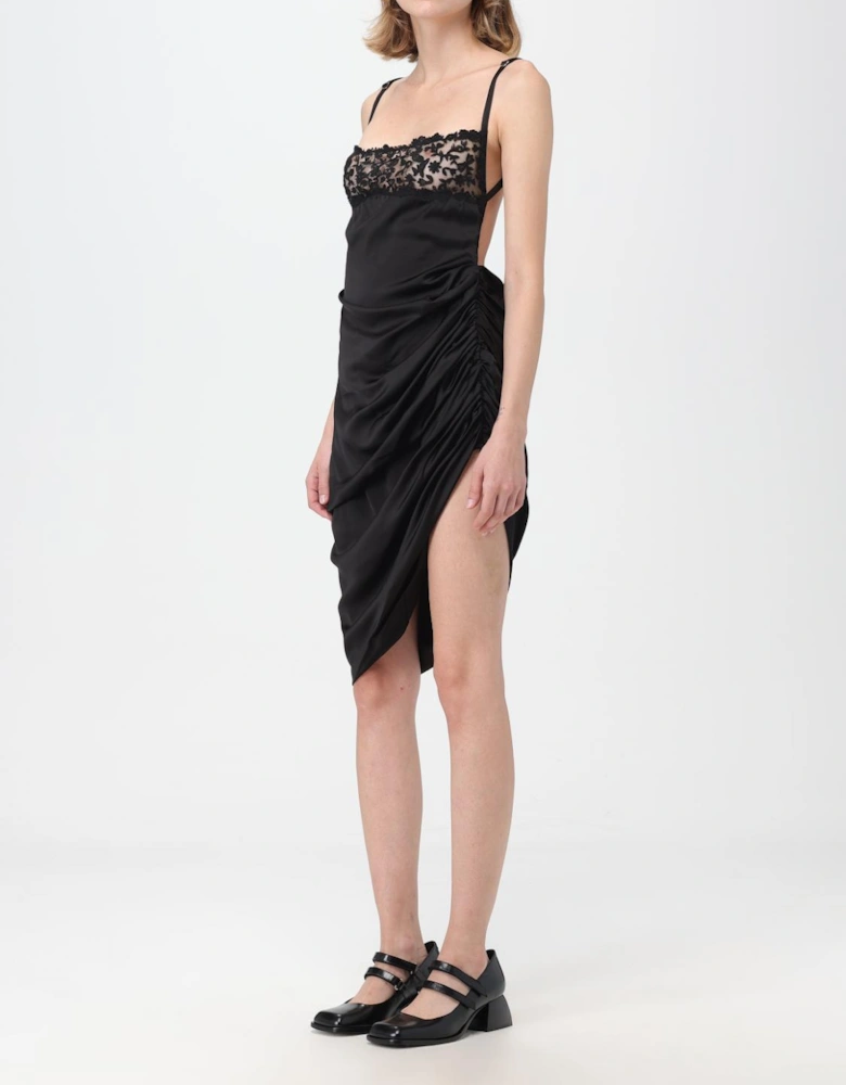 Le Slip Draped Satin Dress