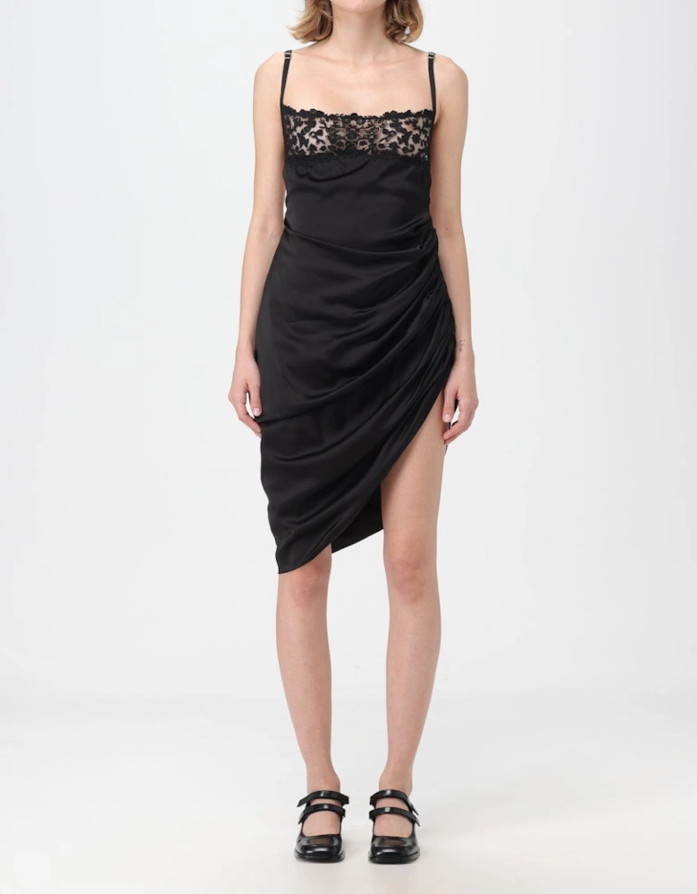 Le Slip Draped Satin Dress