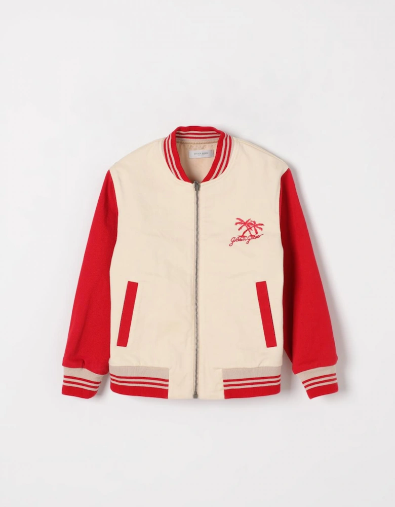 Kids Palm Tree Bomber Jacket