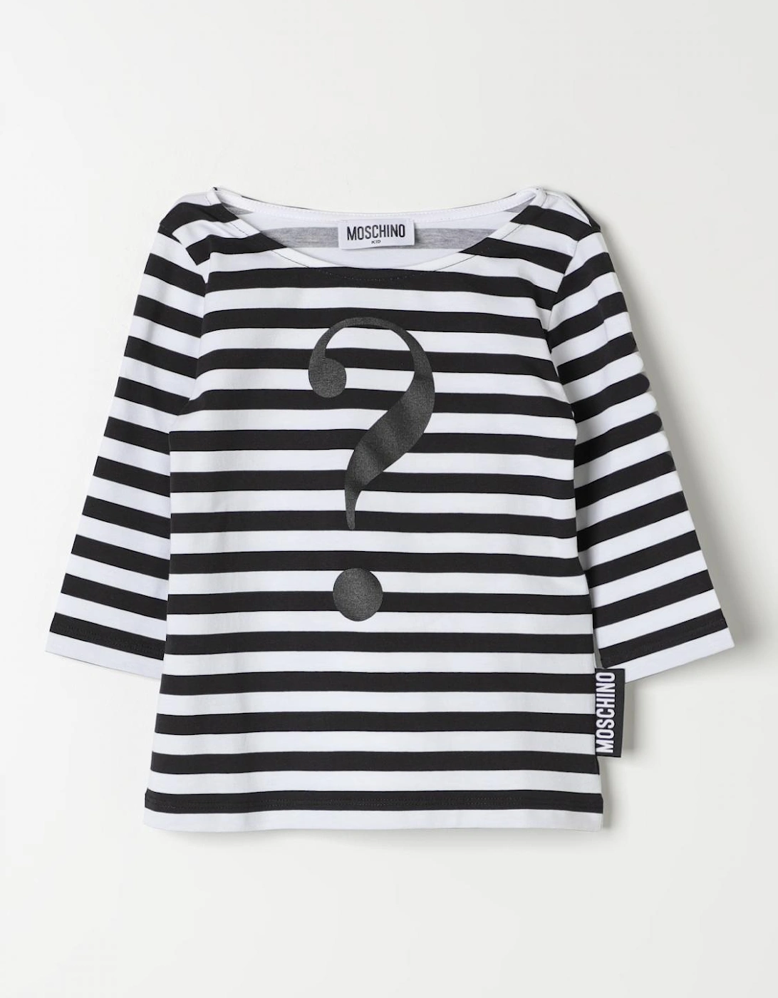 Kids Question Mark Striped Top, 4 of 3