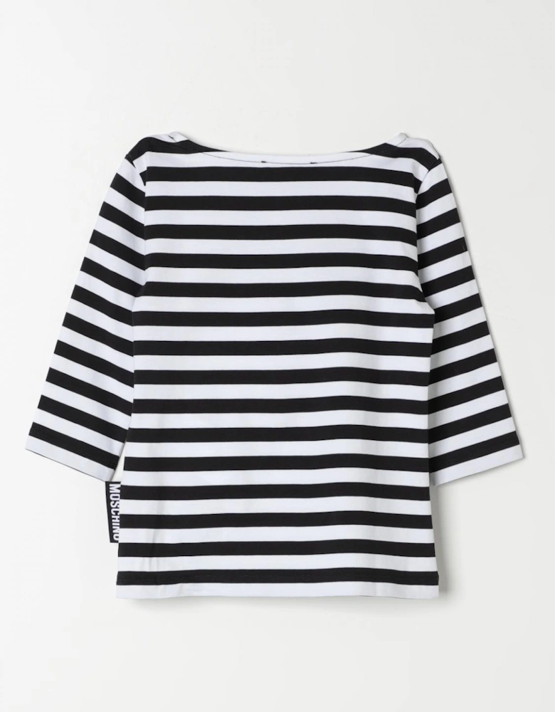 Kids Question Mark Striped Top