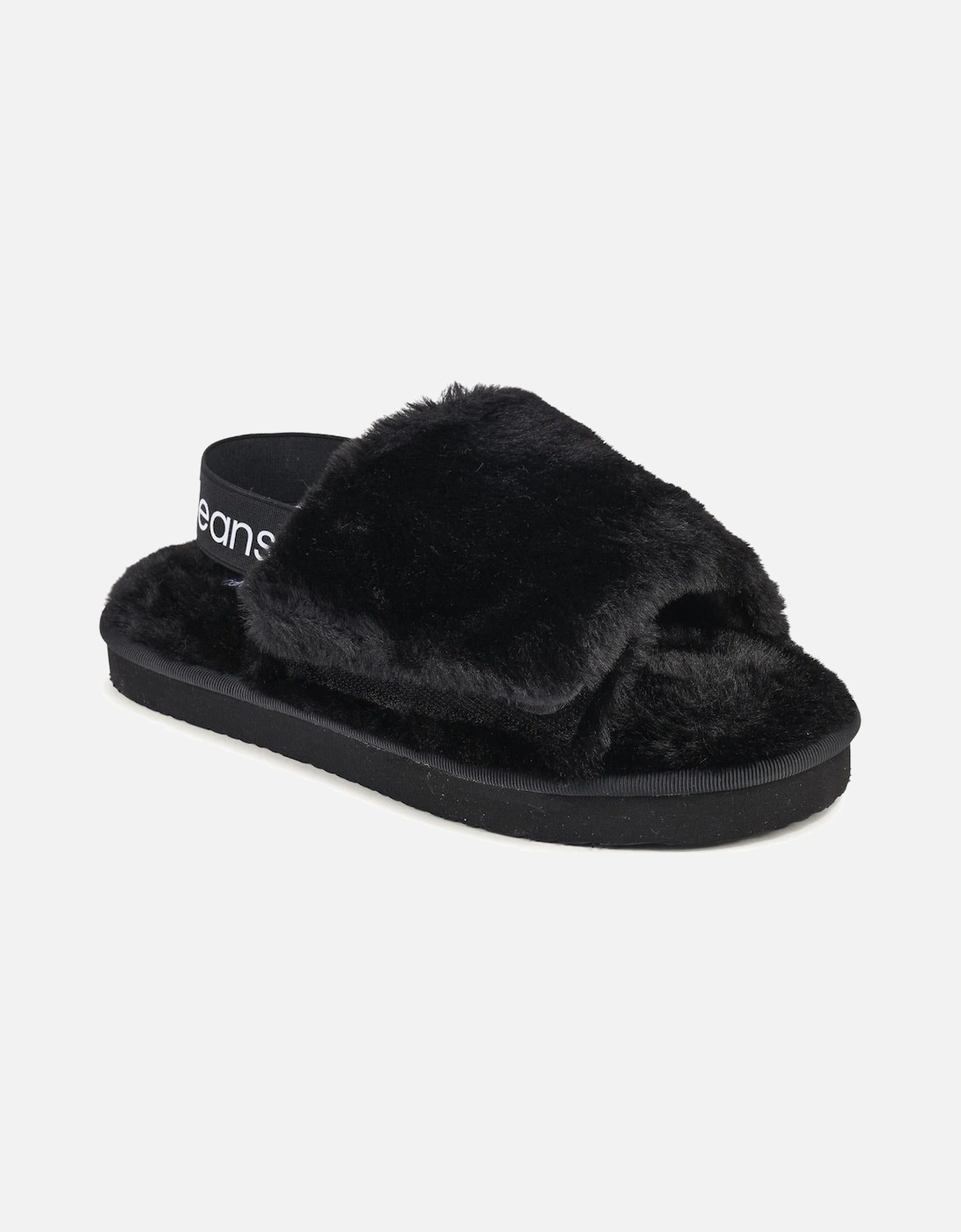Recycled Polyester Slippers with Logo Detailing