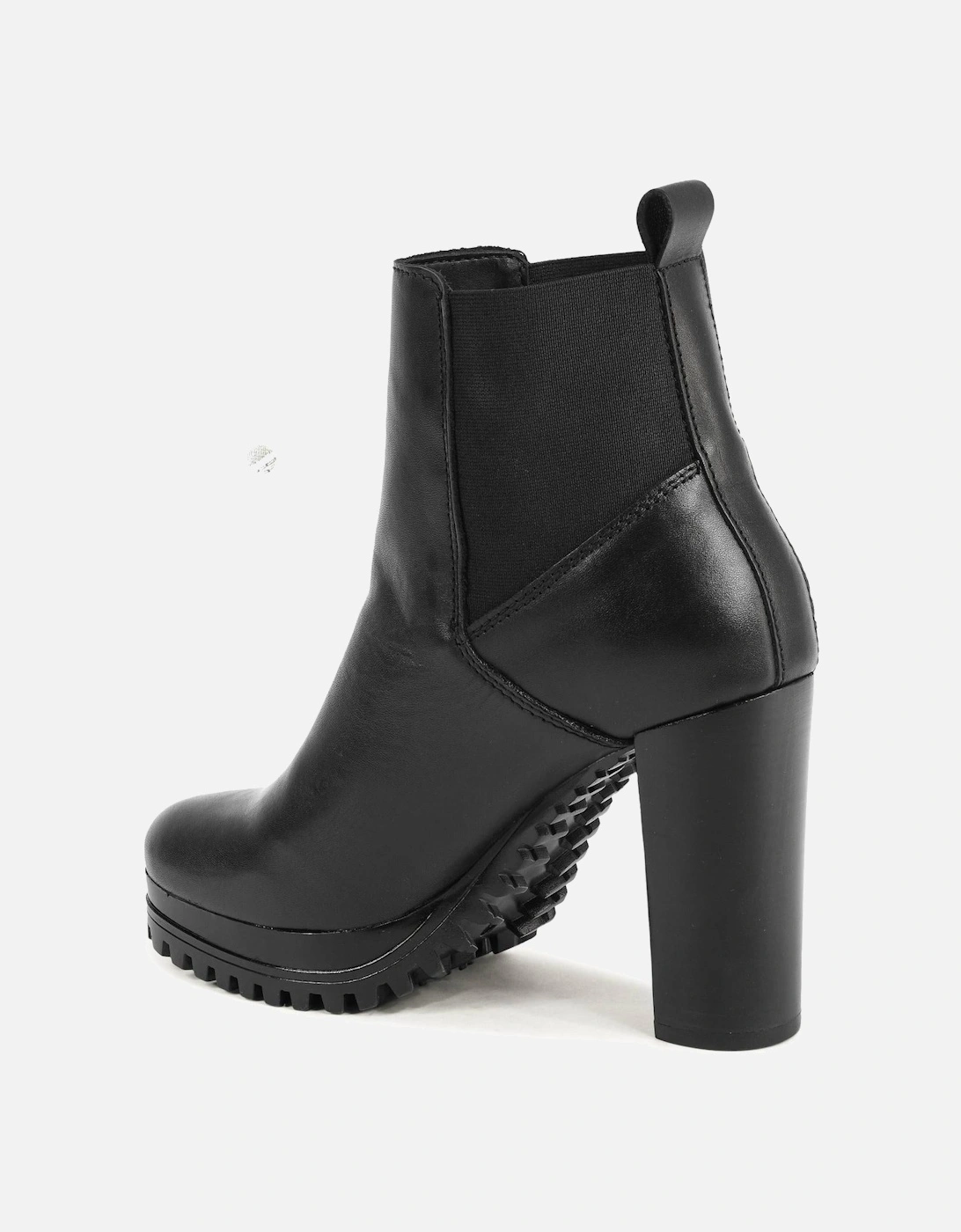 Platform Ankle Boots Block Heel