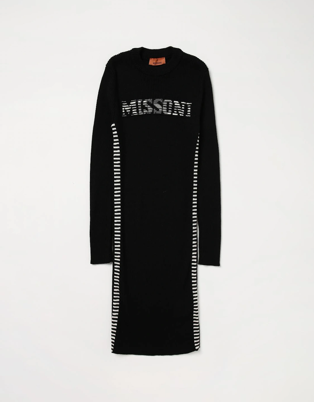 Knit Sweater Dress Side Stripes, 3 of 2