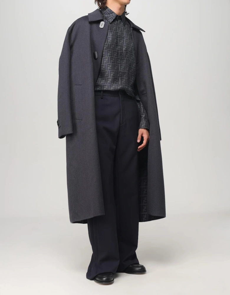 Oversized Wool Coat Relaxed Fit