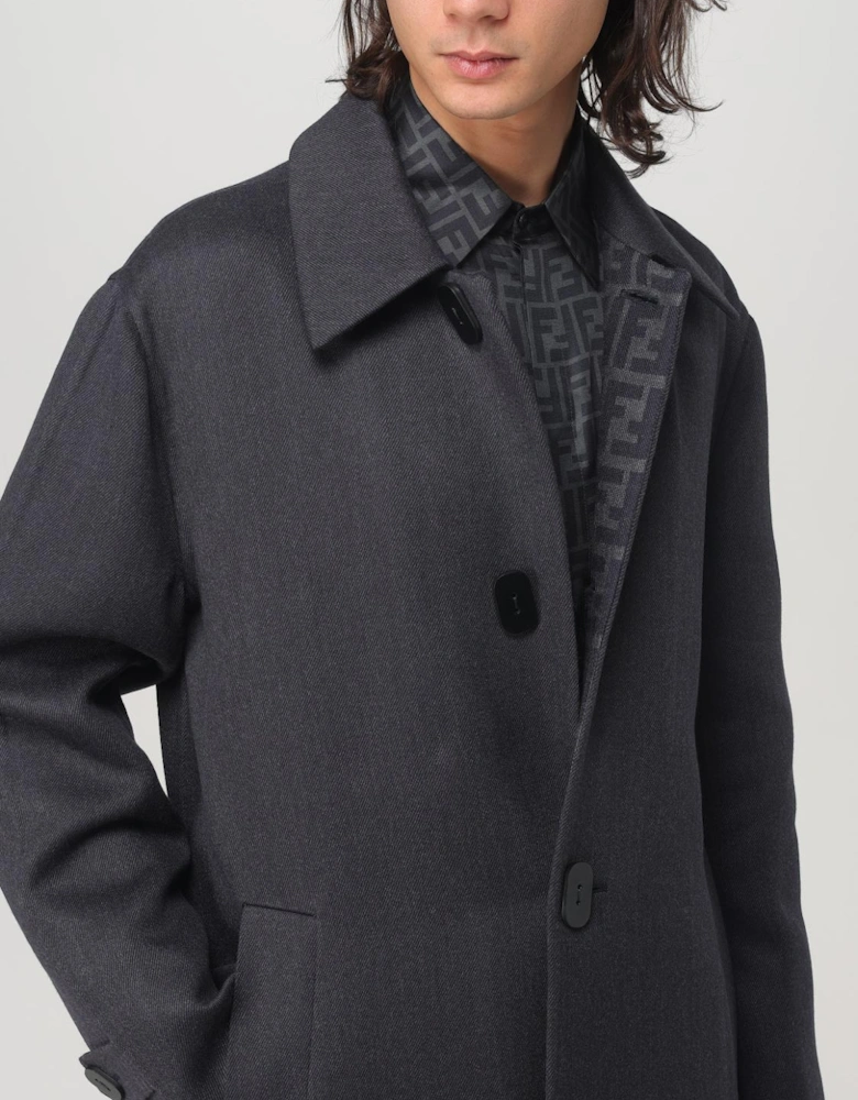 Oversized Wool Coat Relaxed Fit