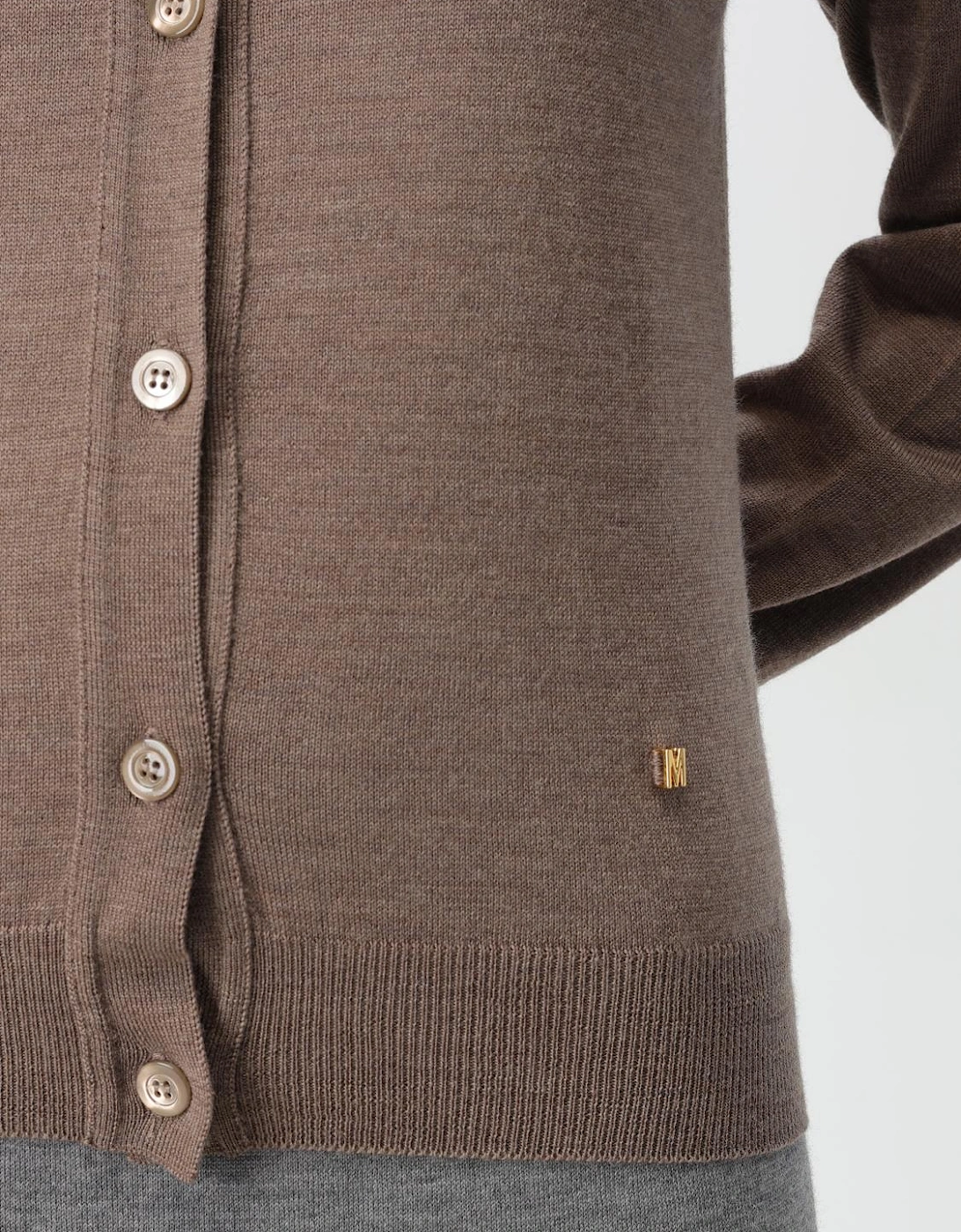 Merino Wool Cardigan Relaxed Fit
