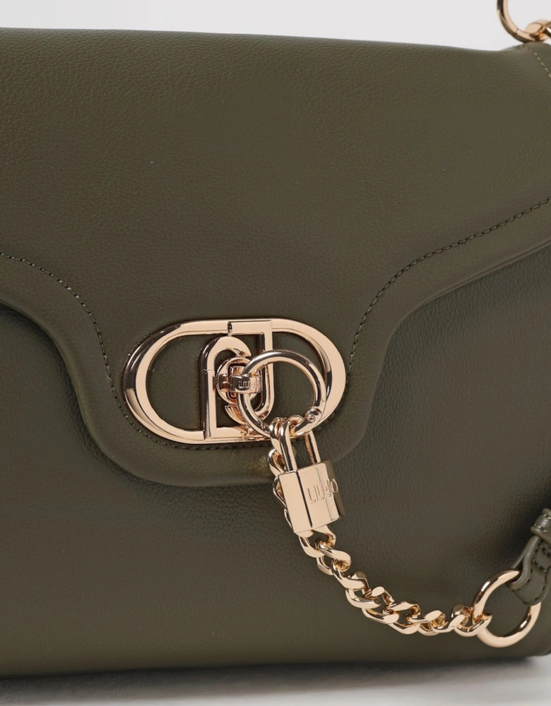 Lock Detail Shoulder Bag