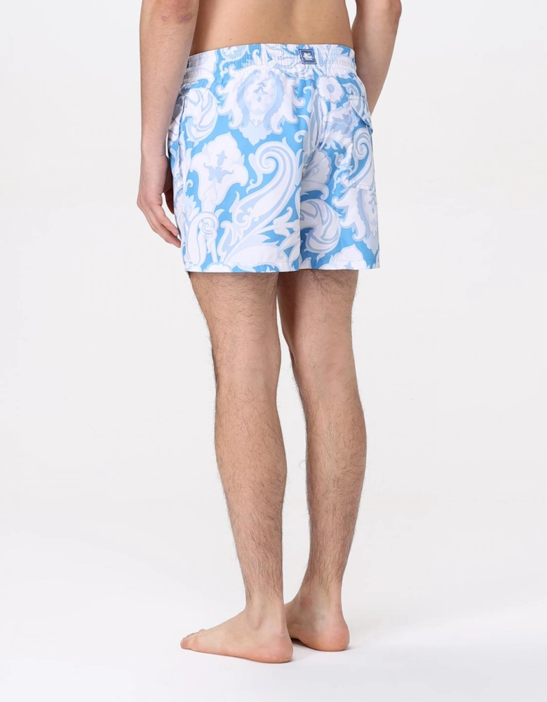 Paisley Print Swim Trunks