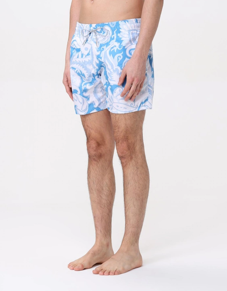 Paisley Print Swim Trunks