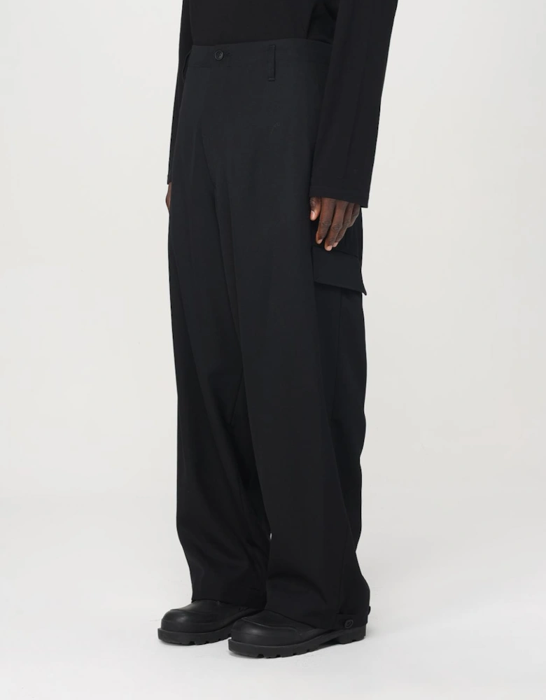 Wide Leg Wool Trousers