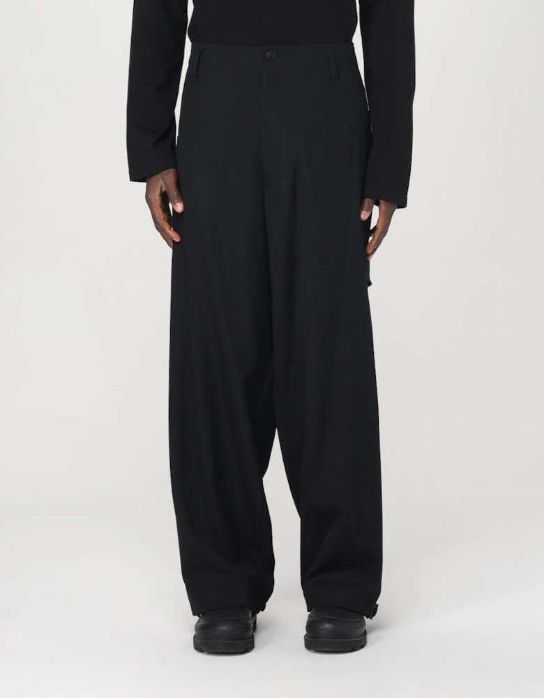 Wide Leg Wool Trousers