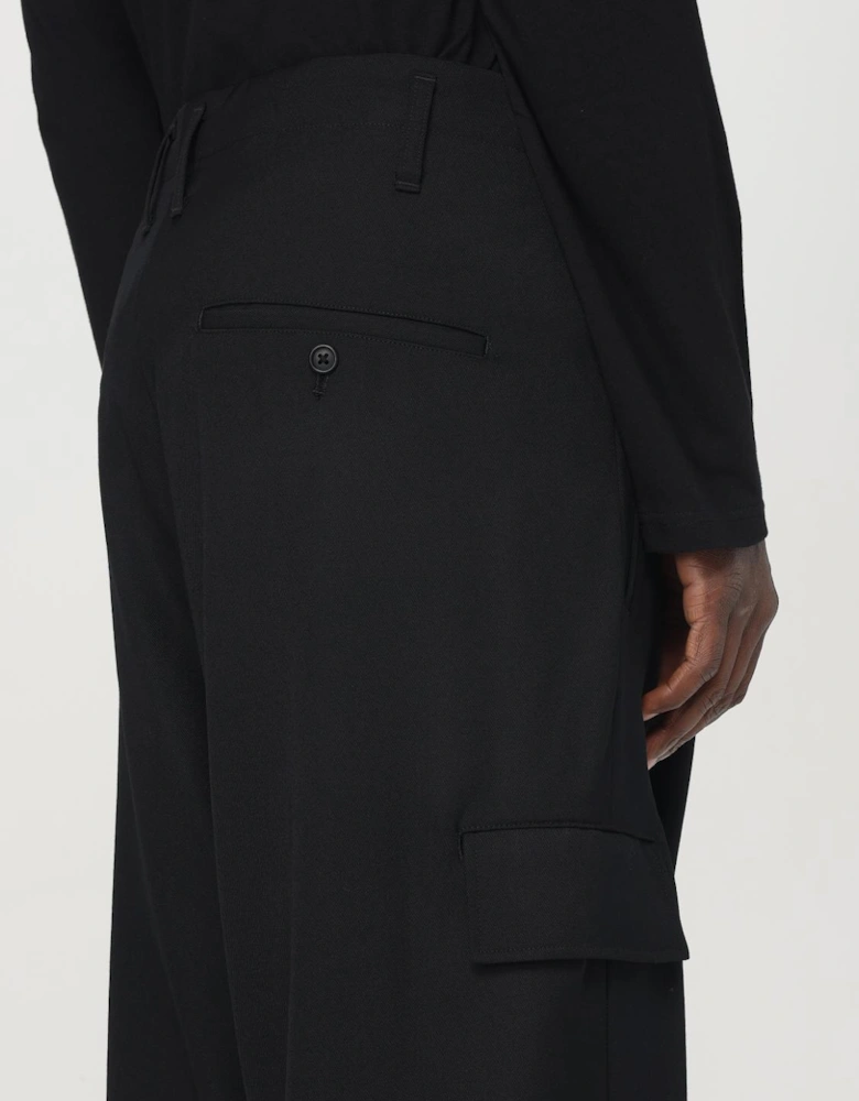 Wide Leg Wool Trousers