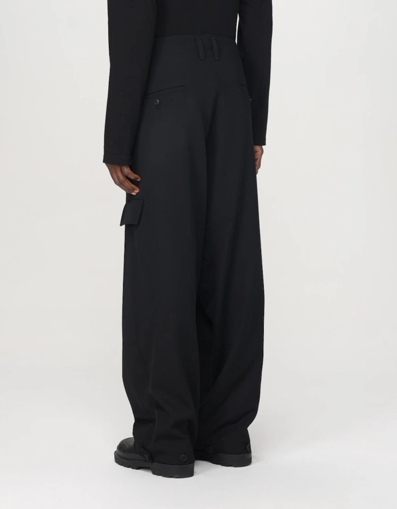 Wide Leg Wool Trousers