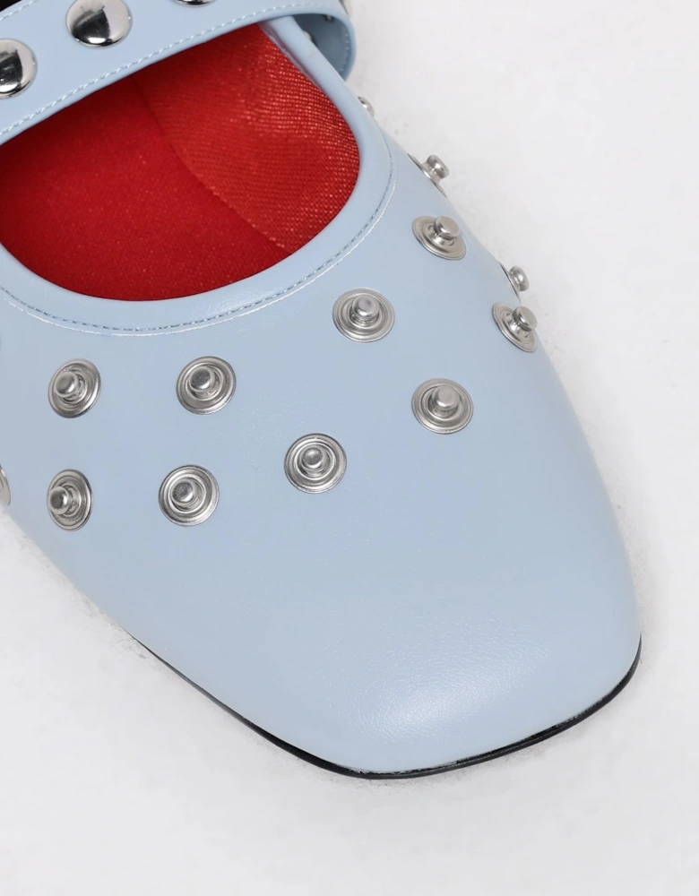 Studded Ballerina Flats