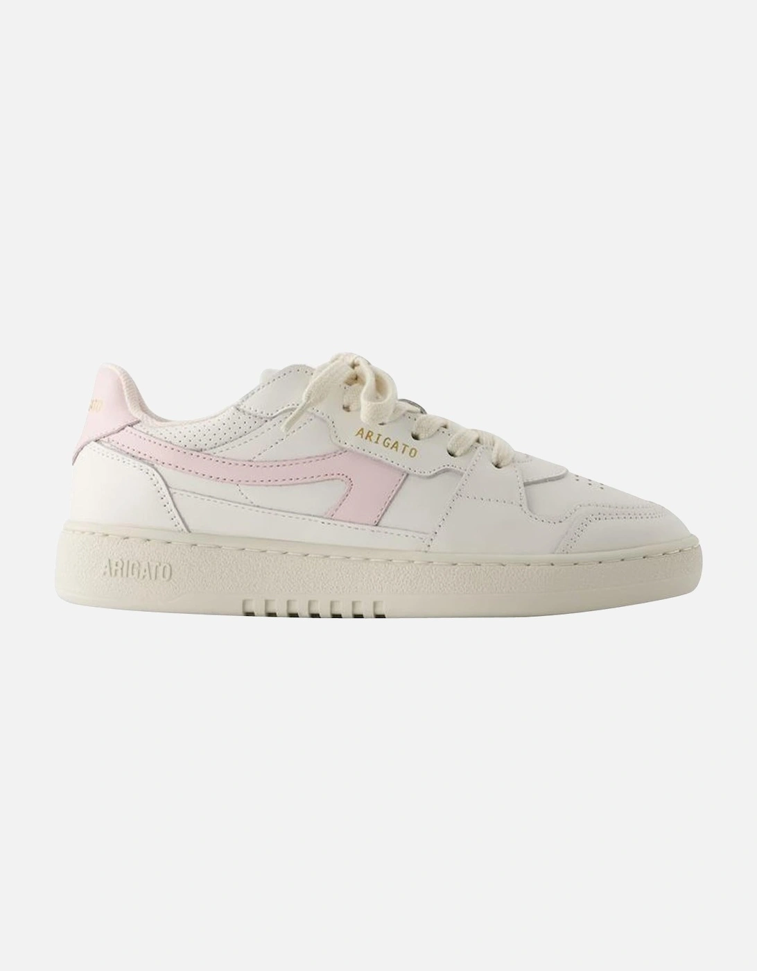 Smooth Leather Round Toe Sneakers with Rubber Sole, 5 of 4