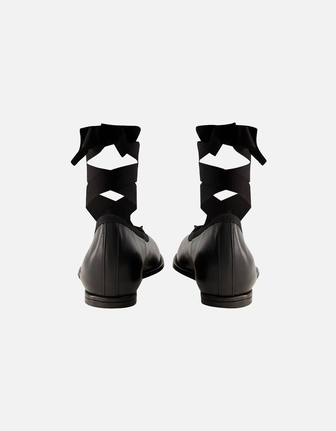 Heart Toe Leather Ballerinas