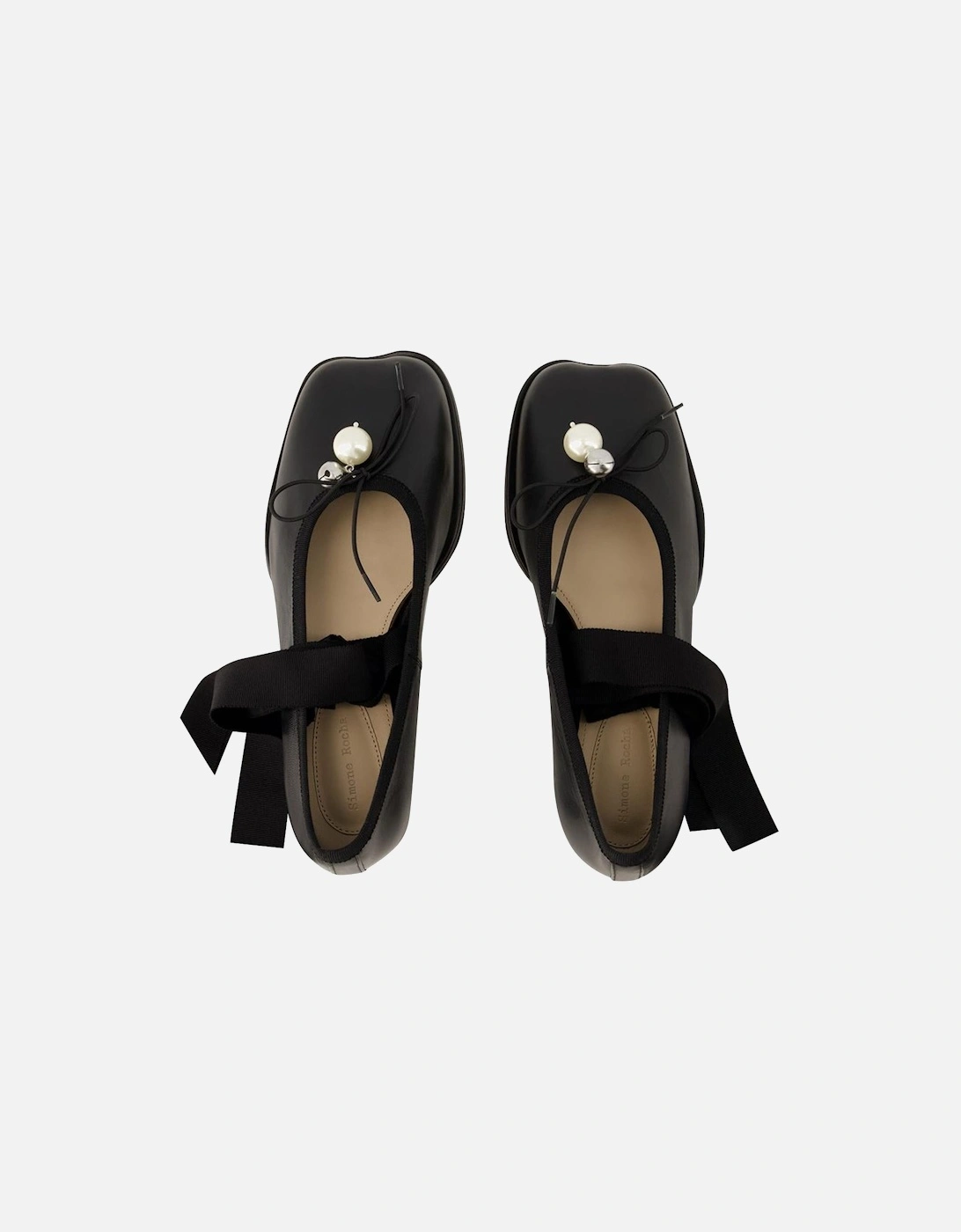 Heart Toe Leather Ballerinas