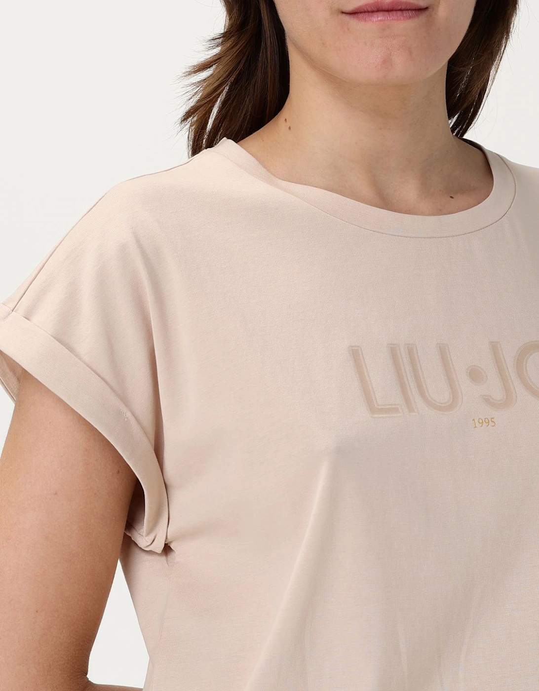 Embroidered Short Sleeve Top