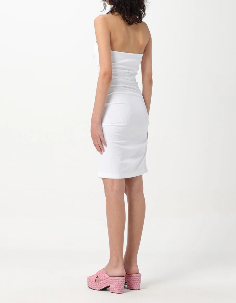 Ribbed Strapless Mini Dress