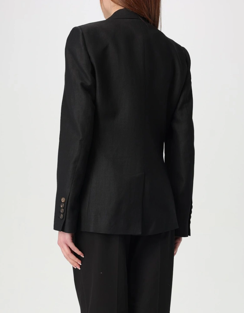 Linen Blazer Singlebreasted Notch