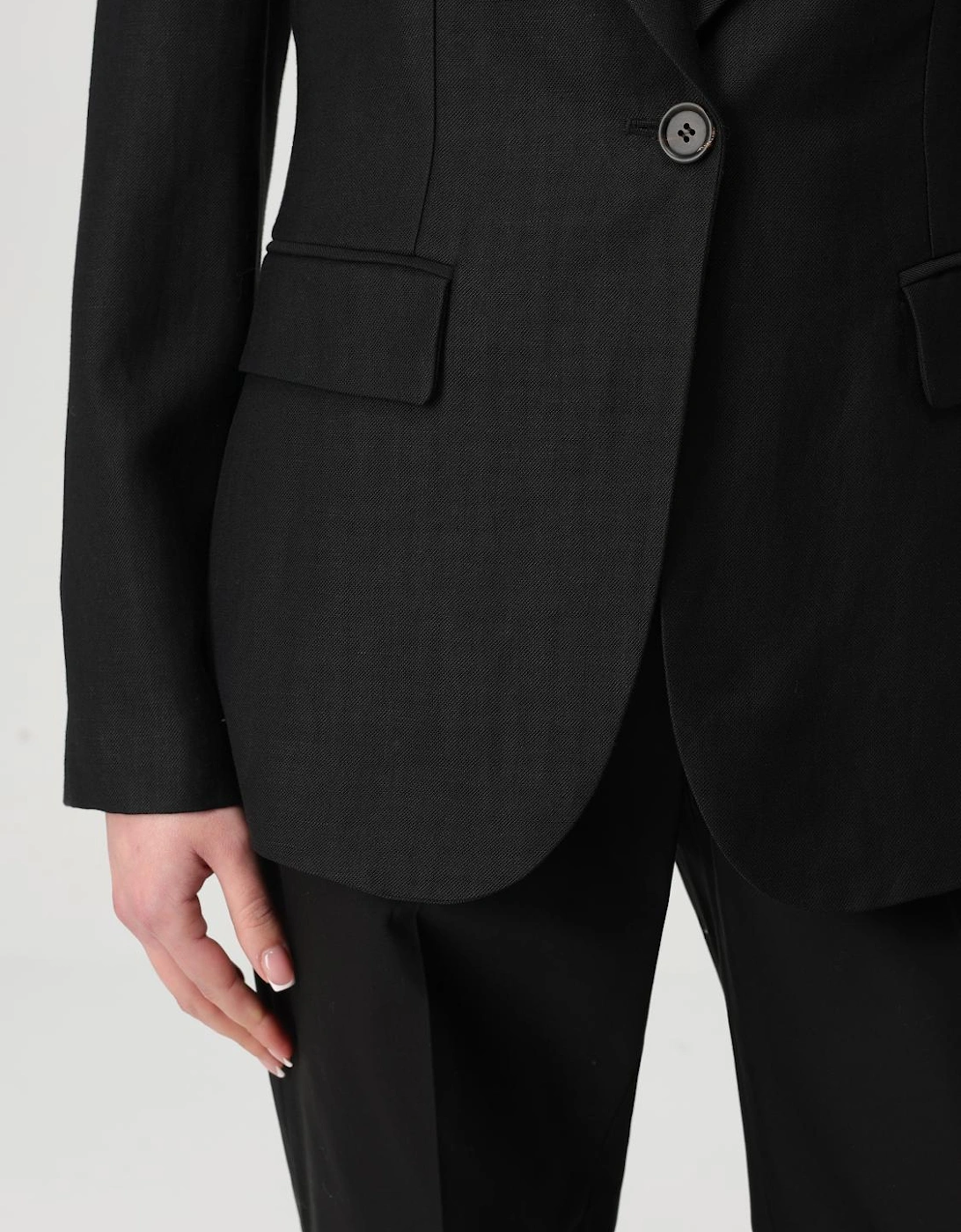 Linen Blazer Singlebreasted Notch