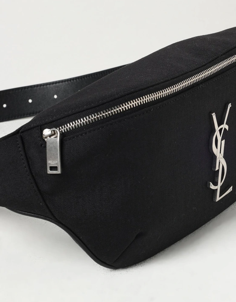 Canvas Belt Bag with Metal Logo