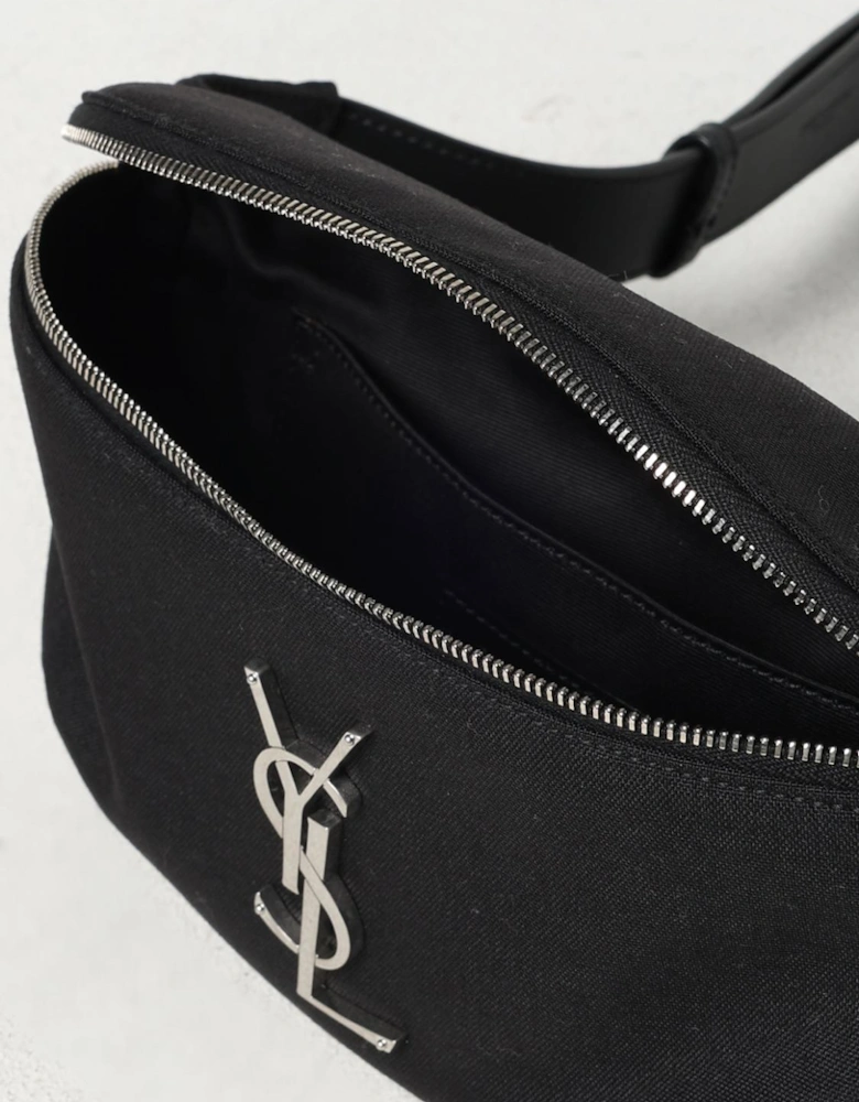 Canvas Belt Bag with Metal Logo