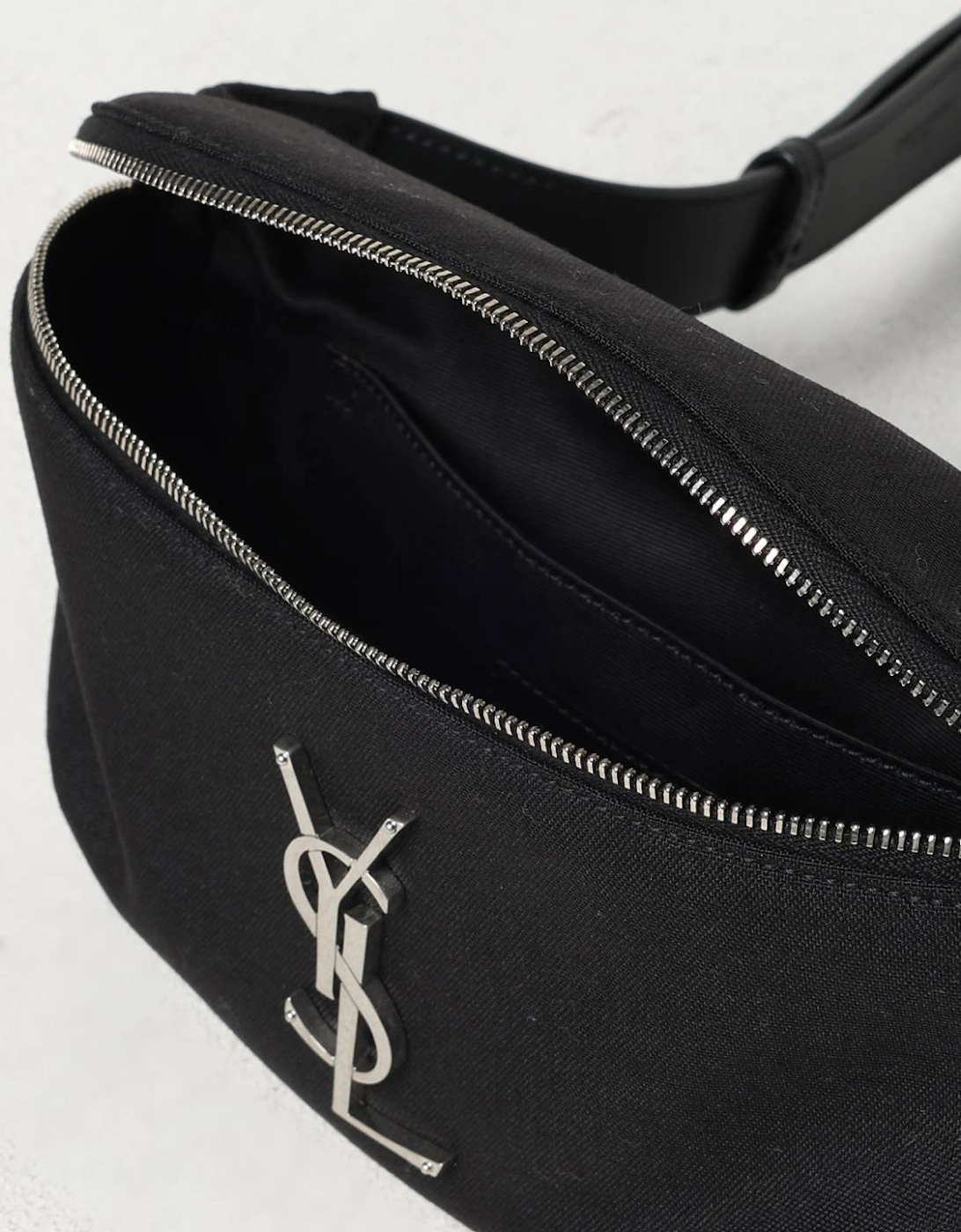 Canvas Belt Bag with Metal Logo