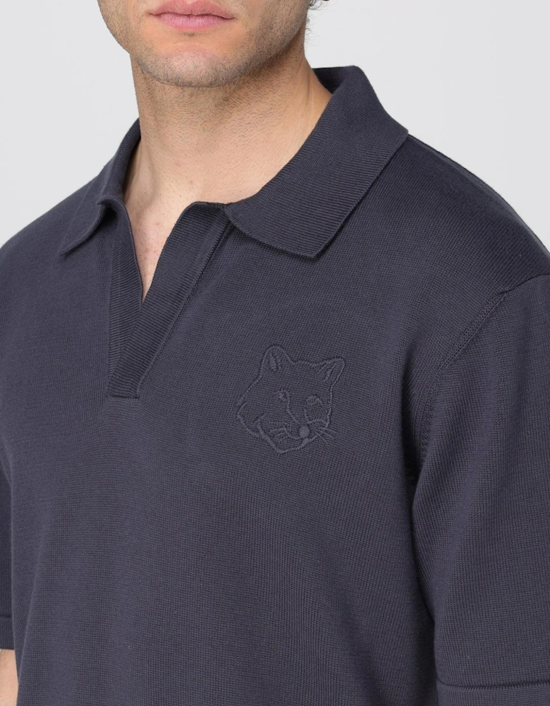 Knitted Polo Shirt Short Sleeves Casual