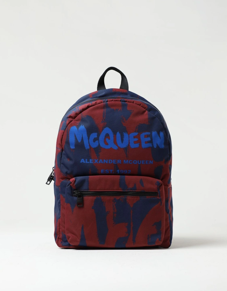 McQueen Backpack Logo Print