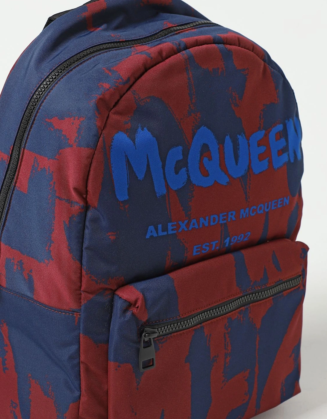 McQueen Backpack Logo Print